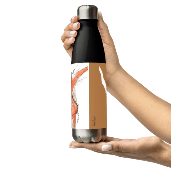Botella de acero inoxidable Bailaora negro. - Imagen 5