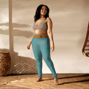 Leggings de yoga SOL LUNAR AZUL.